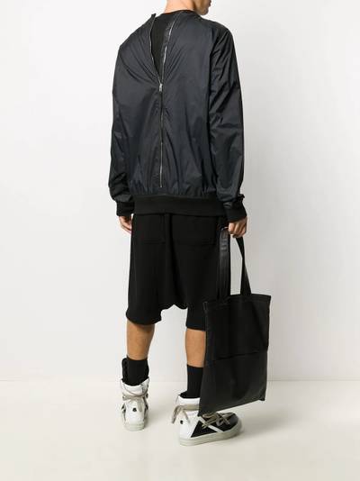 Rick Owens DRKSHDW rear zip sweatshirt jacket outlook