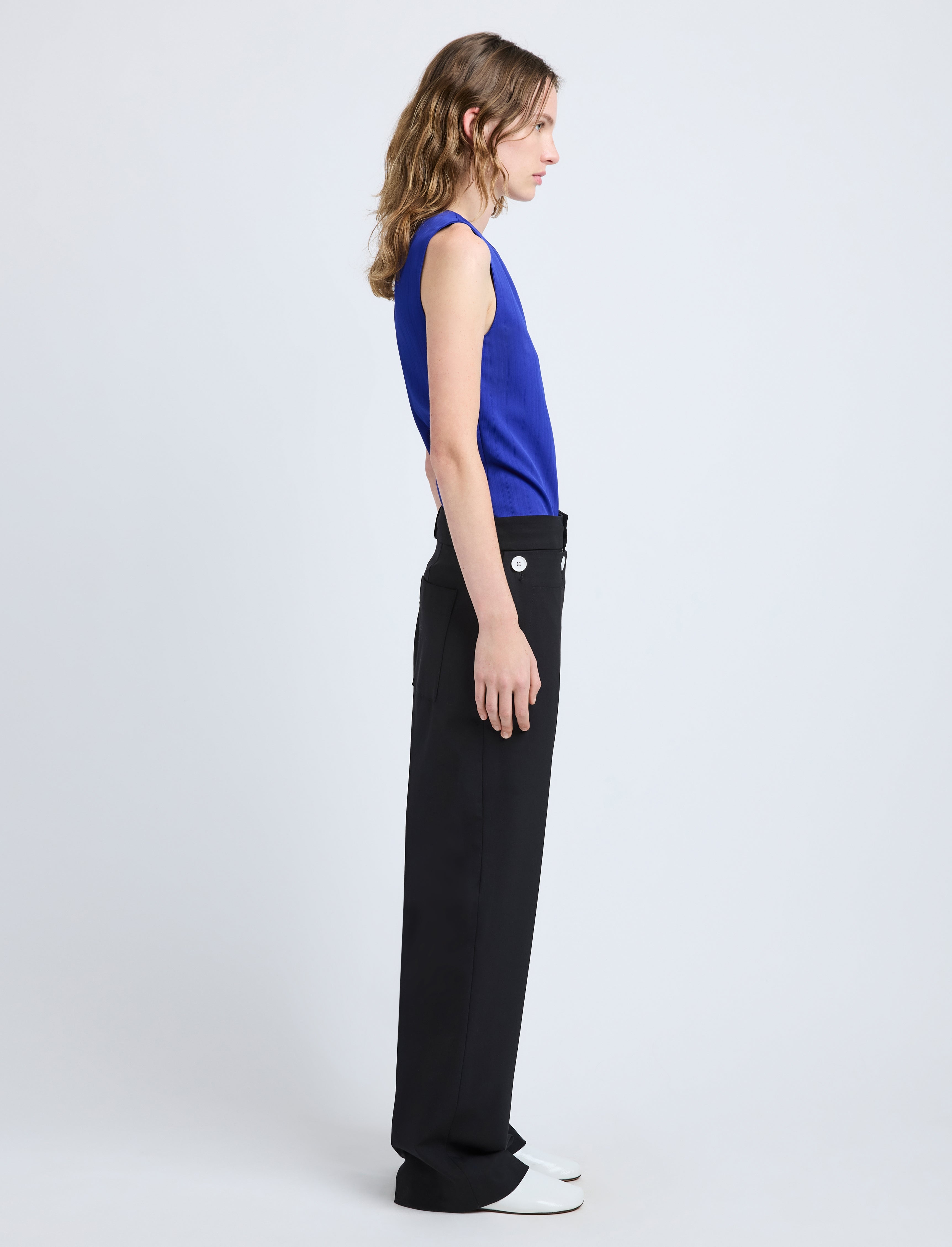 Marin Top in Technical Nylon Jacquard - 4