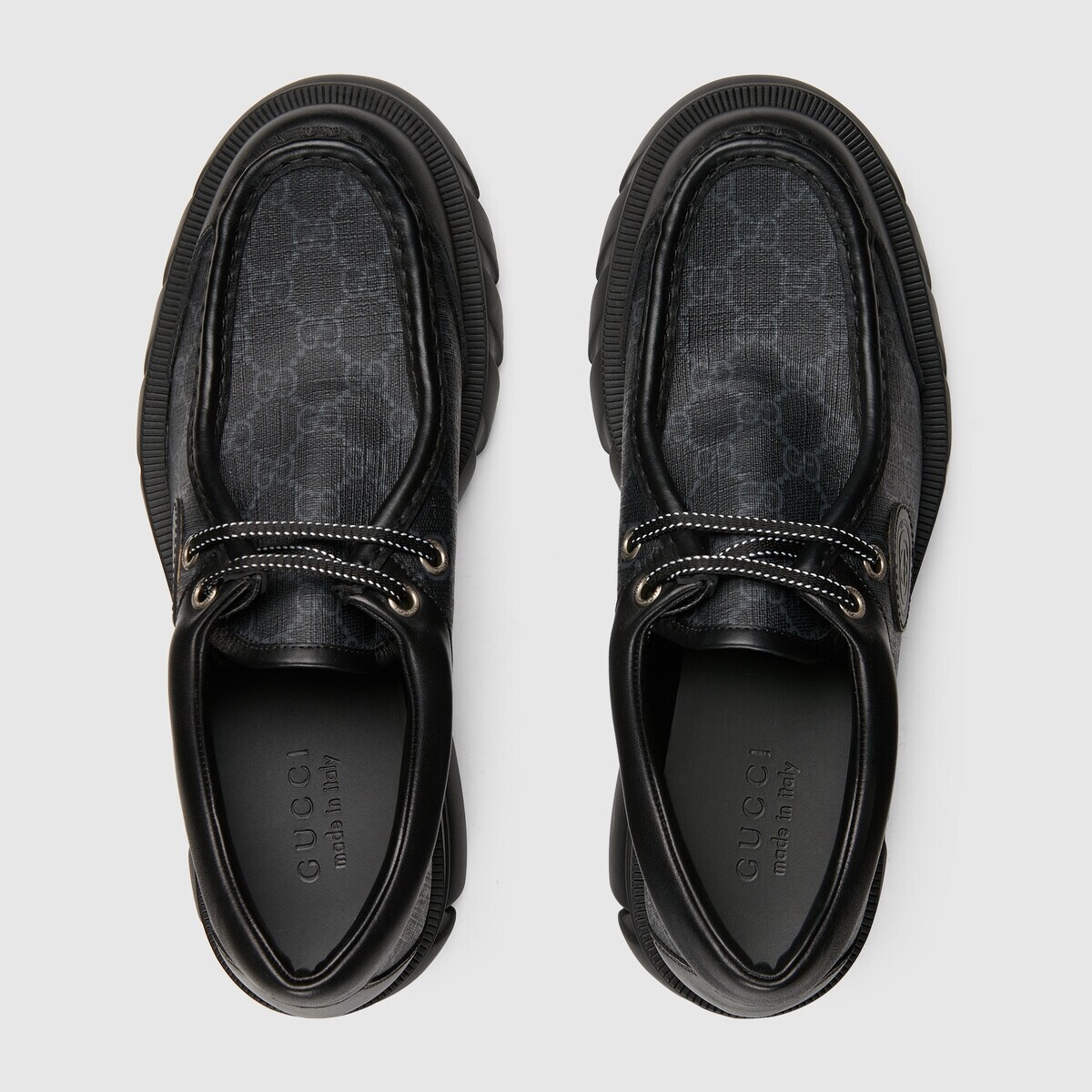 Men's lace-up with Interlocking G - 3