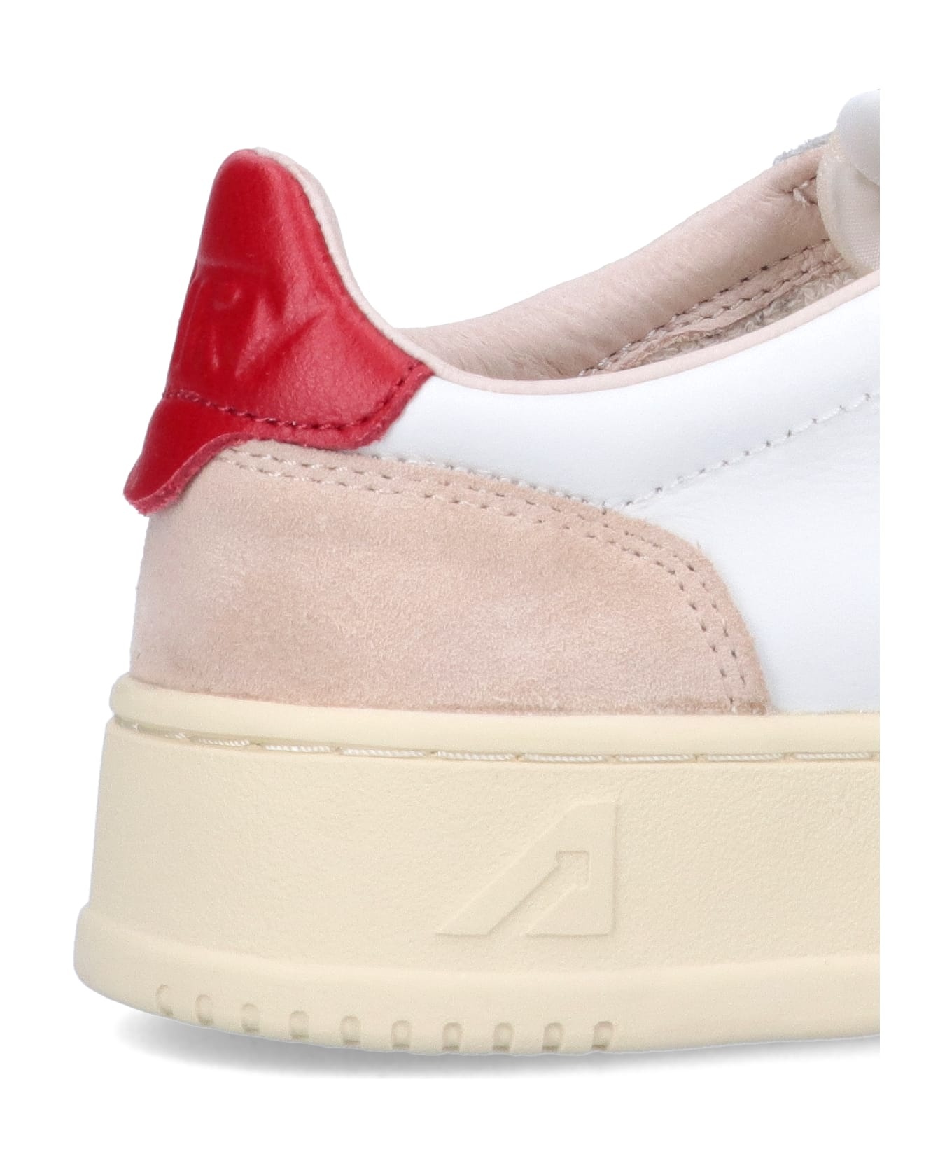 Autry 01 Sneakers In White Suede And Leather - 4