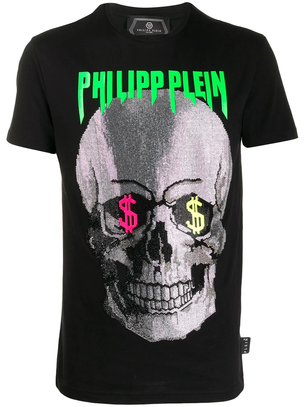 embellished skull print T-shirt - 1