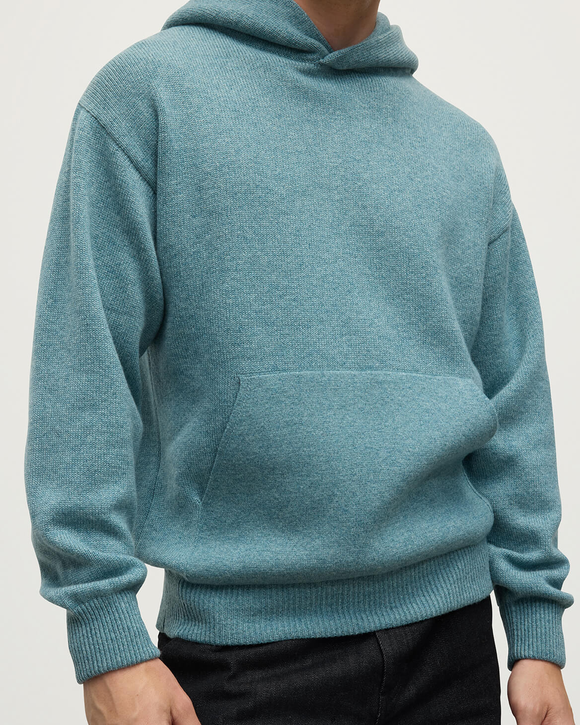 Light Grey Cashmere Hoodie - 9