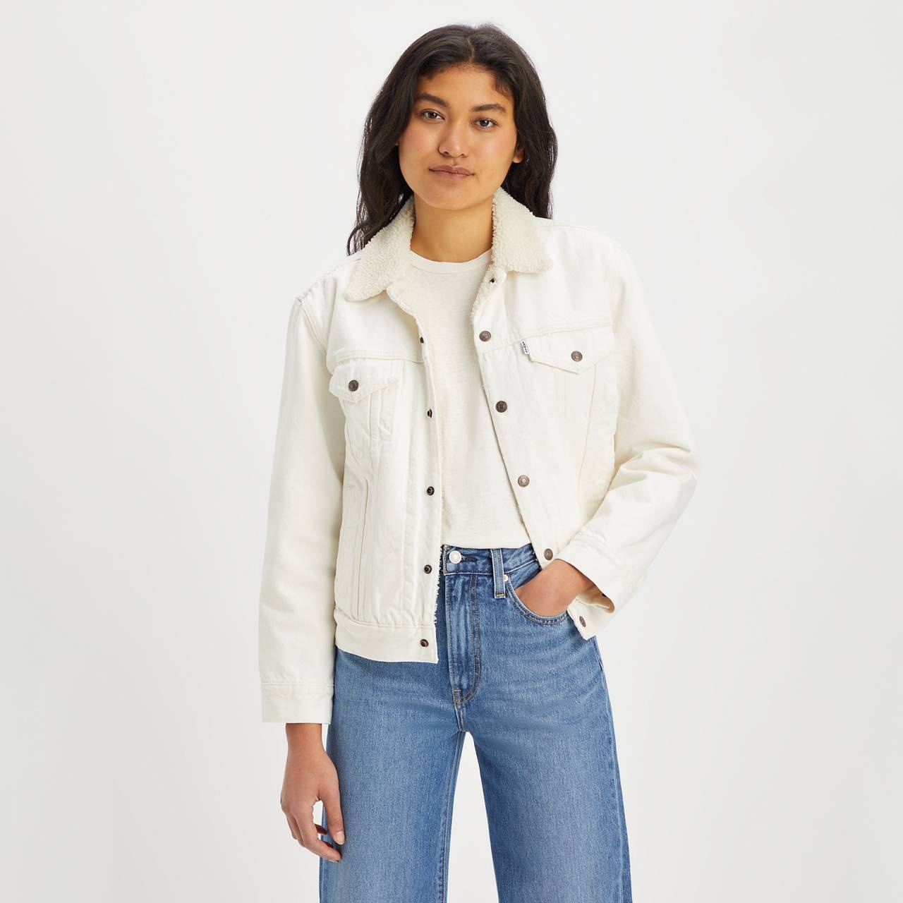 EX-BOYFRIEND SHERPA TRUCKER JACKET - 2