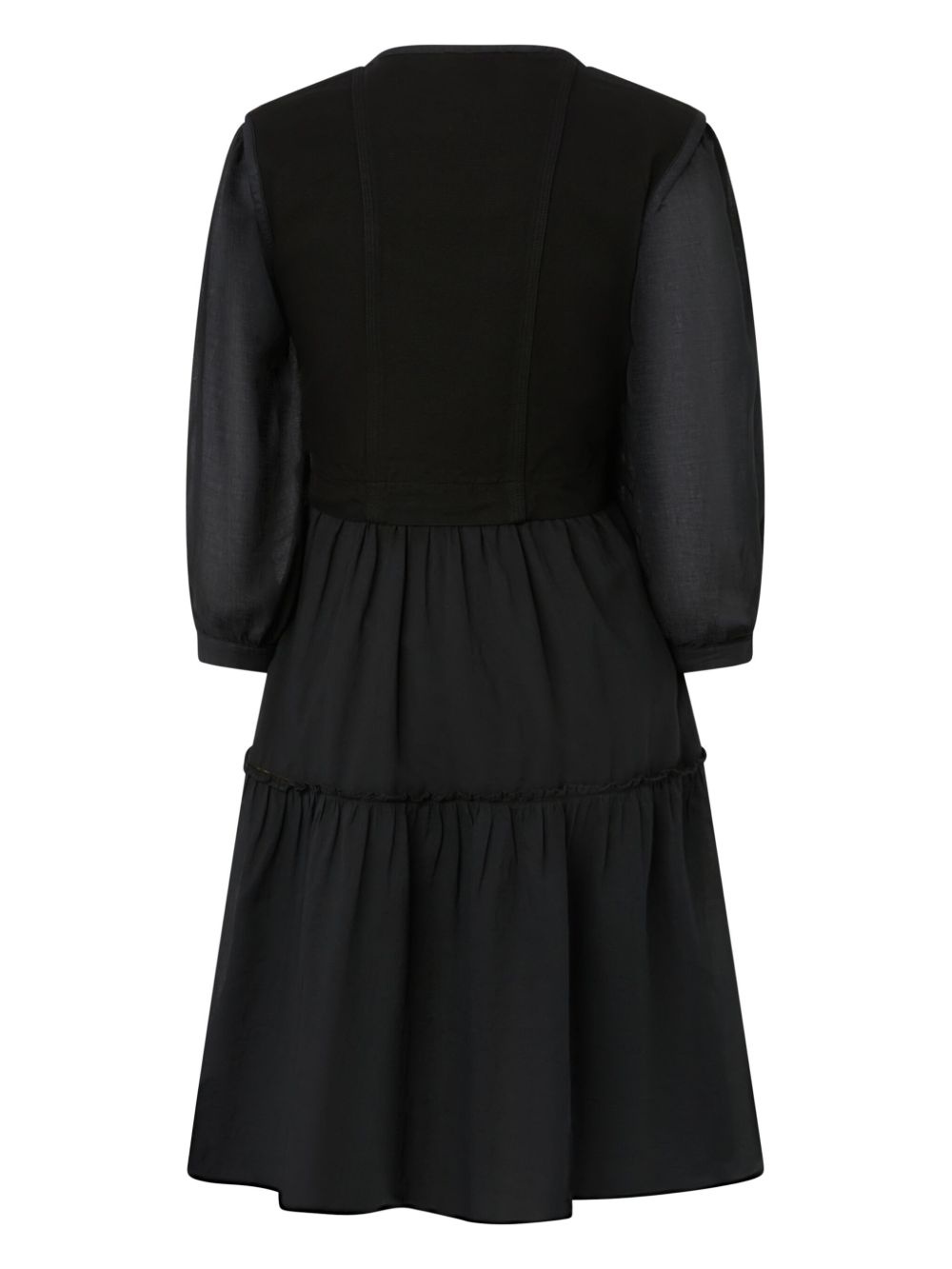 zipped midi dress - 2