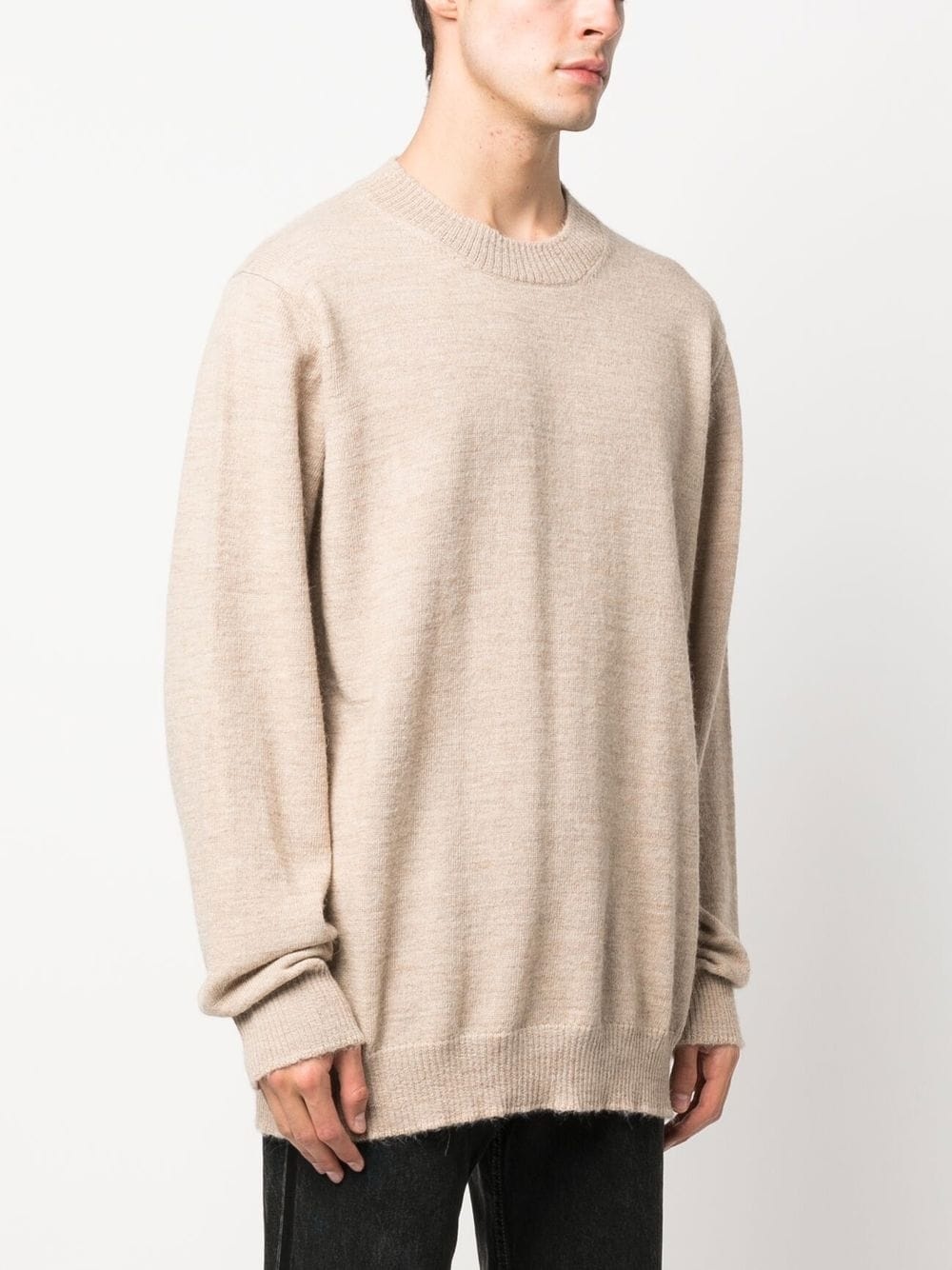 fine-knit crew-neck jumper - 3