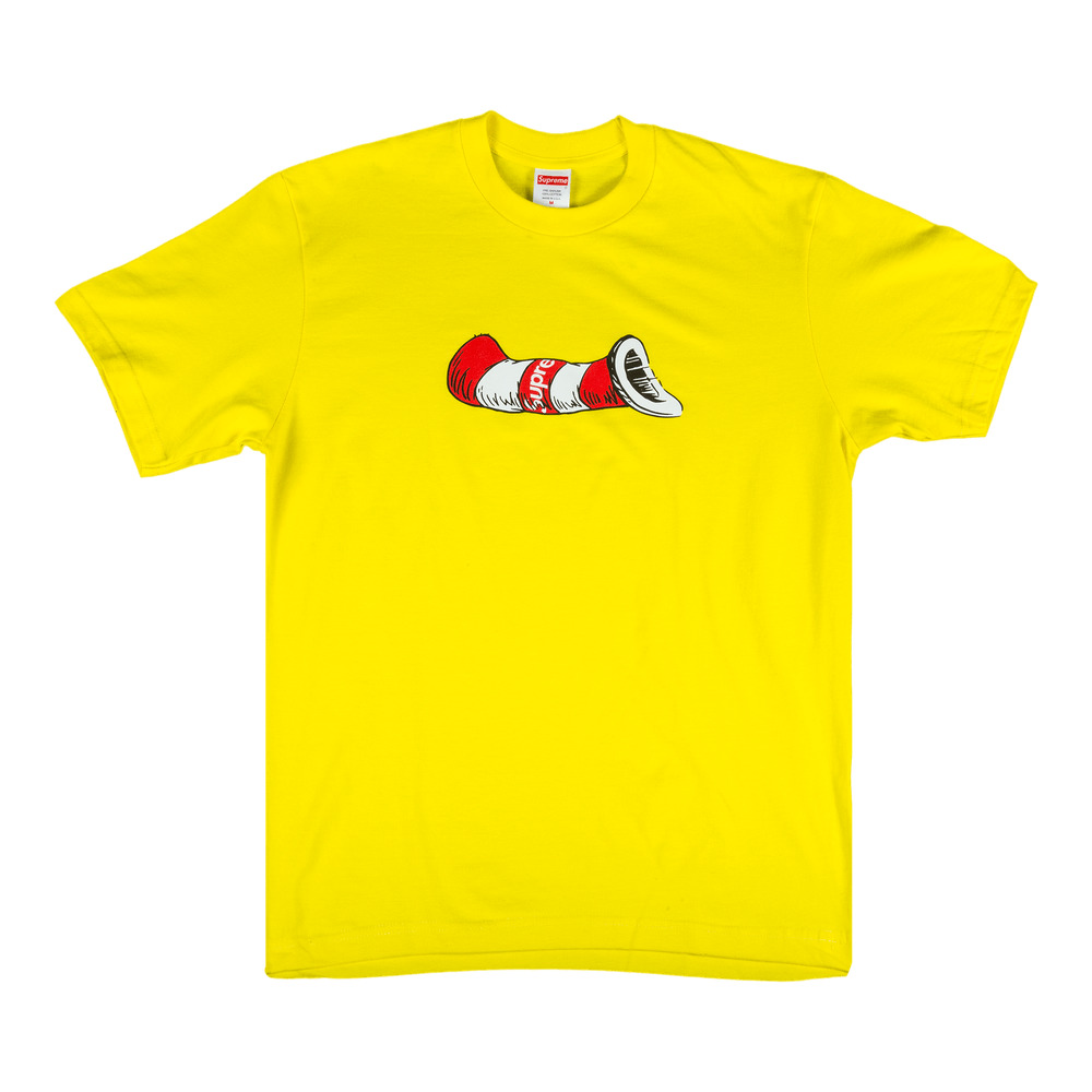 Supreme Cat In The Hat T-Shirt 'Yellow' - 1