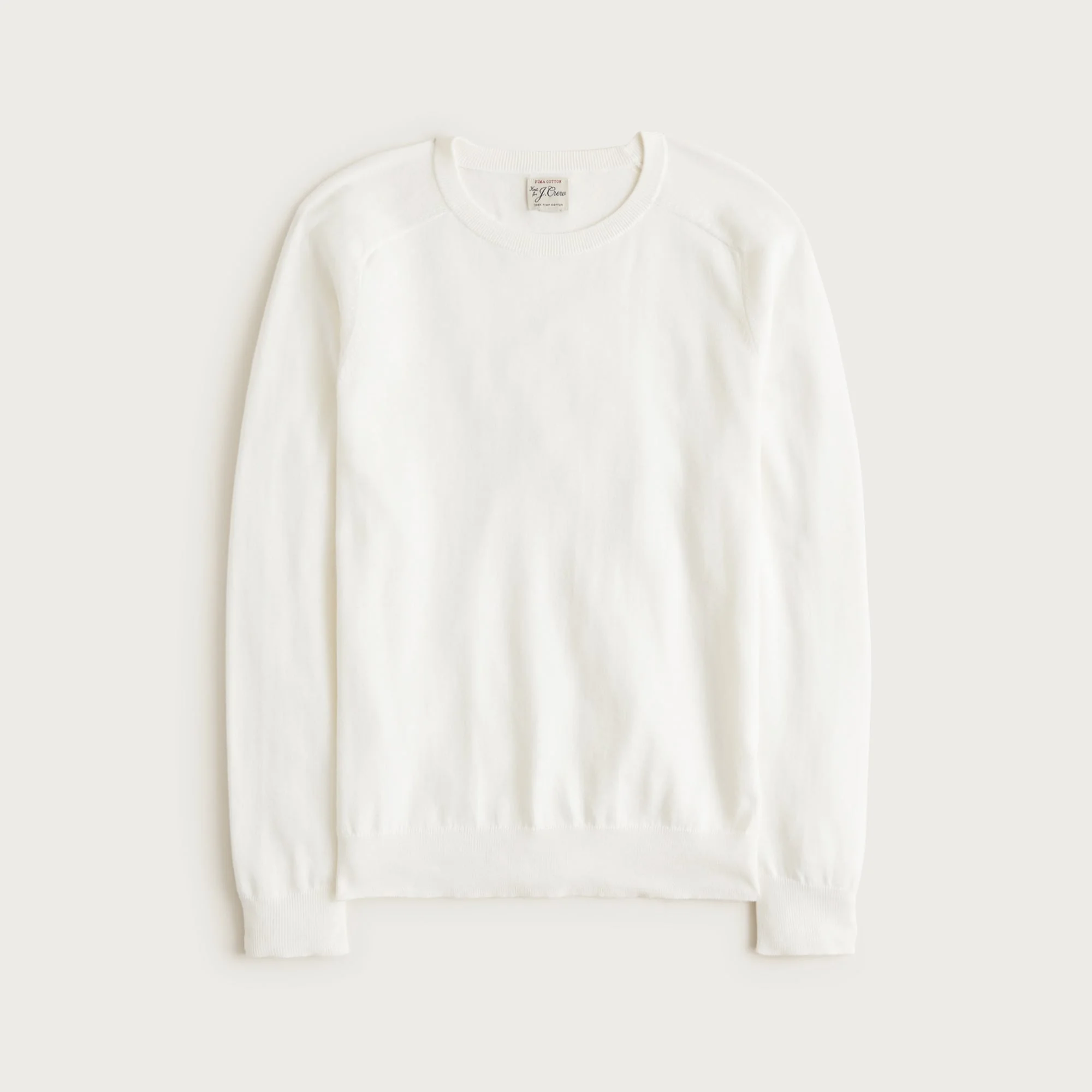 Pima cotton crewneck sweater - 1