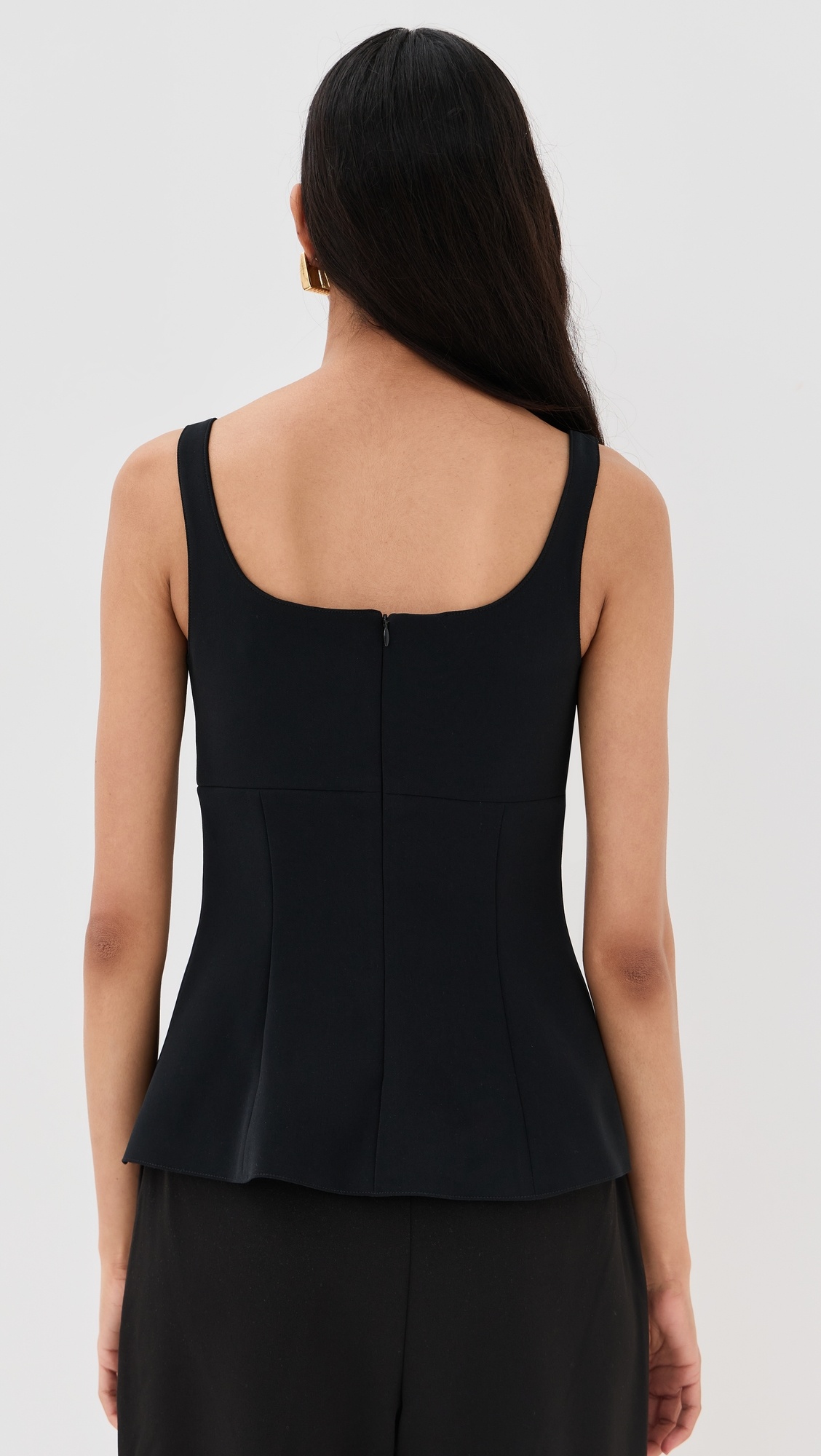 Square Neck Button Front Top - 2