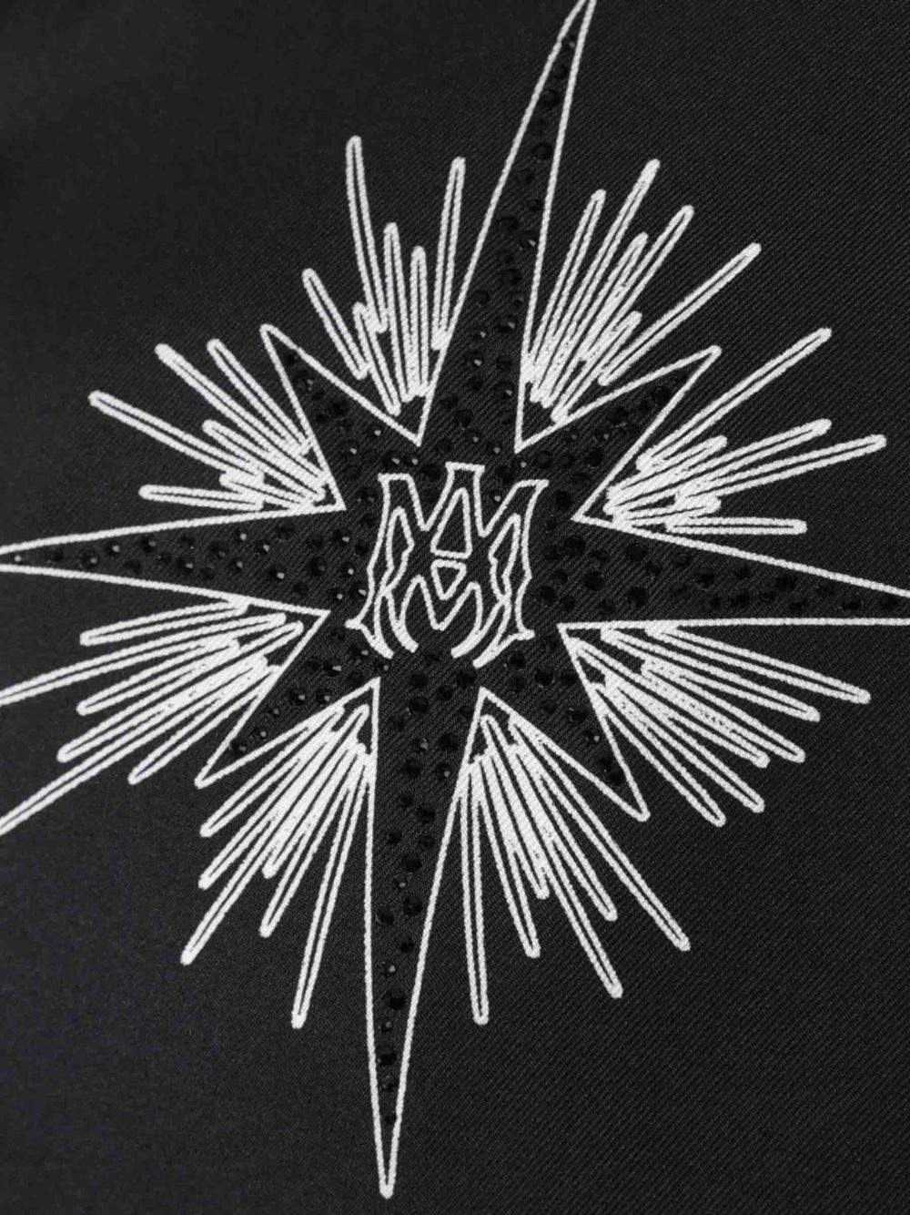 logo-embroidered silk shirt - 3