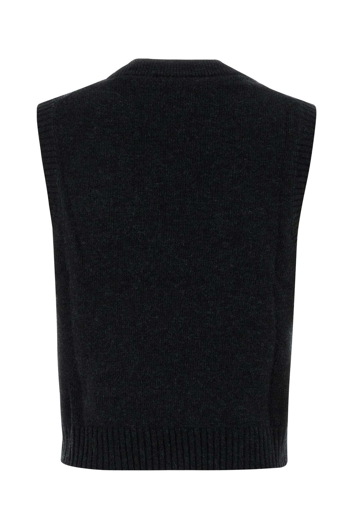 Slate wool blend vest - 2