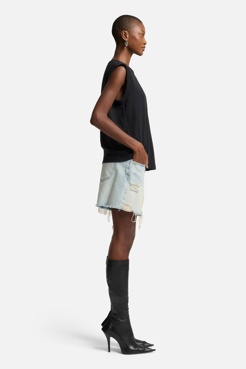 MUSCLE TEE in Linen Blend 6