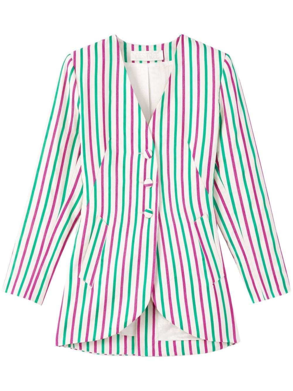 Bridget stripe-pattern blazer - 1