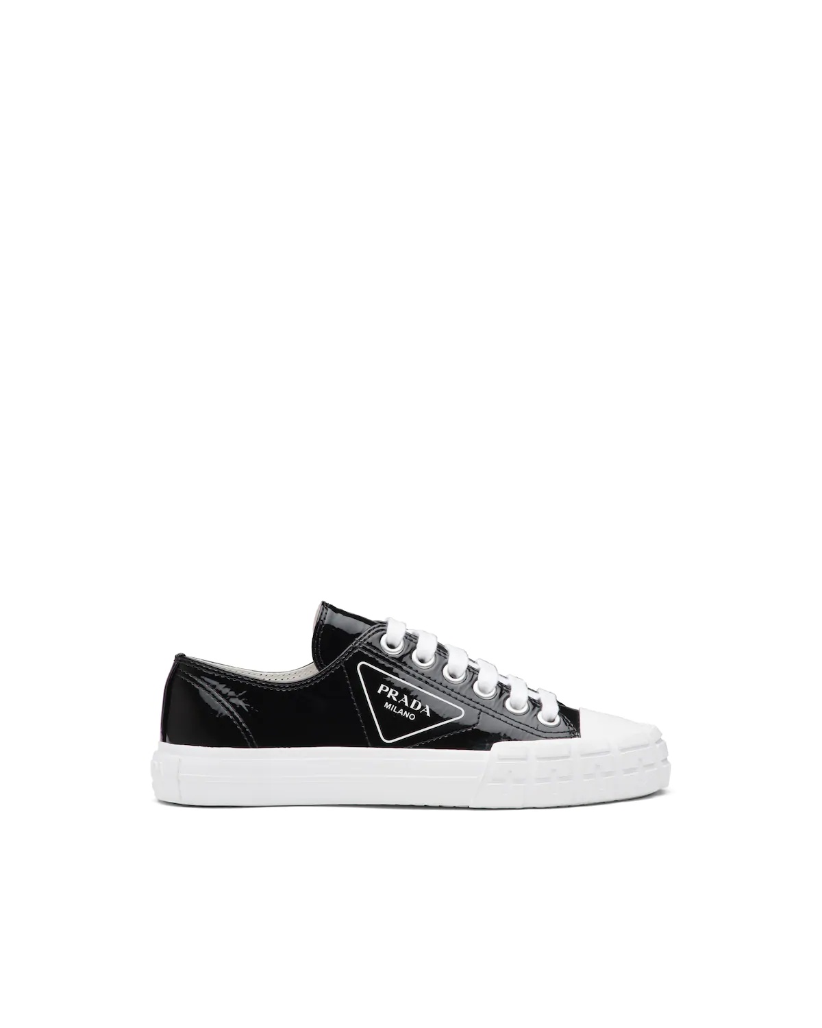 Wheel patent leather sneakers with vulcanized rubber sole - 3