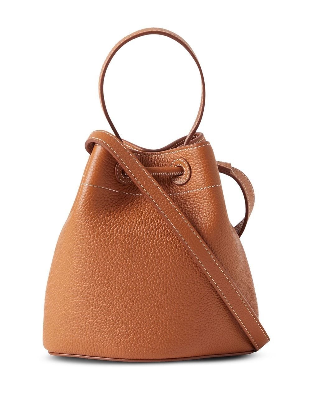 grained-leather bucket bag - 2