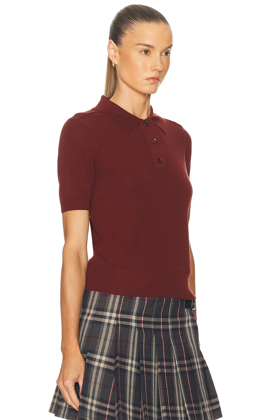 Short Sleeve Polo Top - 2