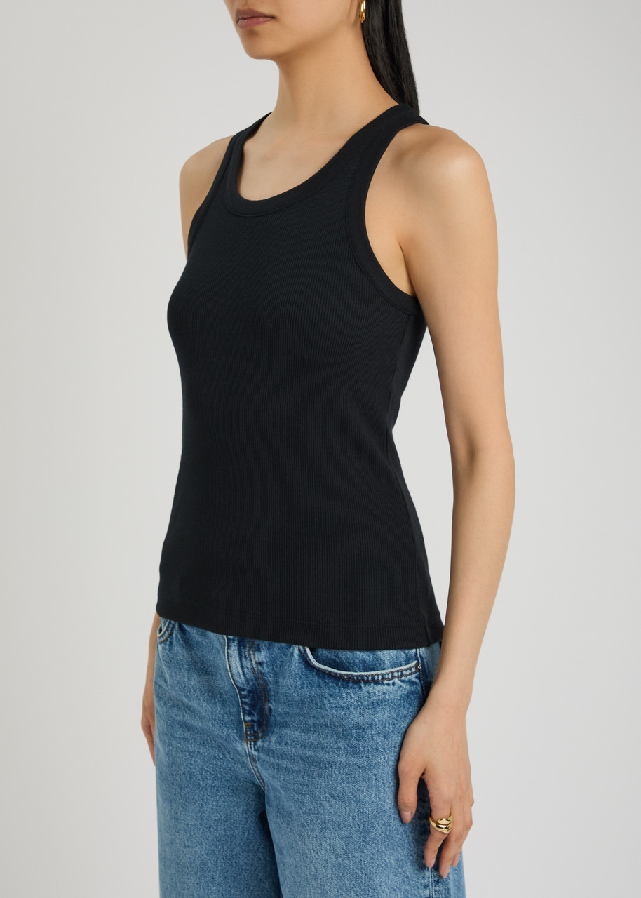 Vince Ribbed Cotton-blend Tank - 2