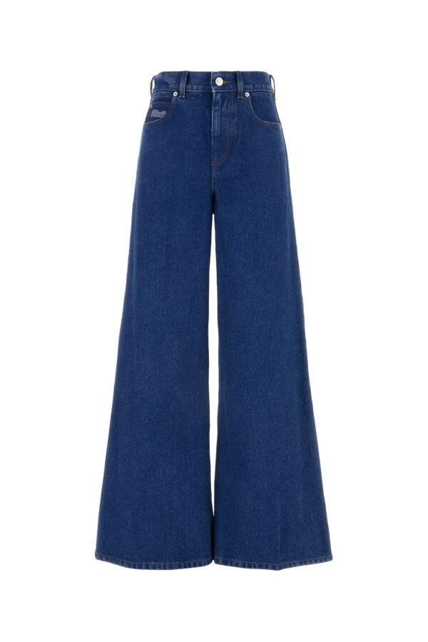 Denim wide-leg jeans - 1