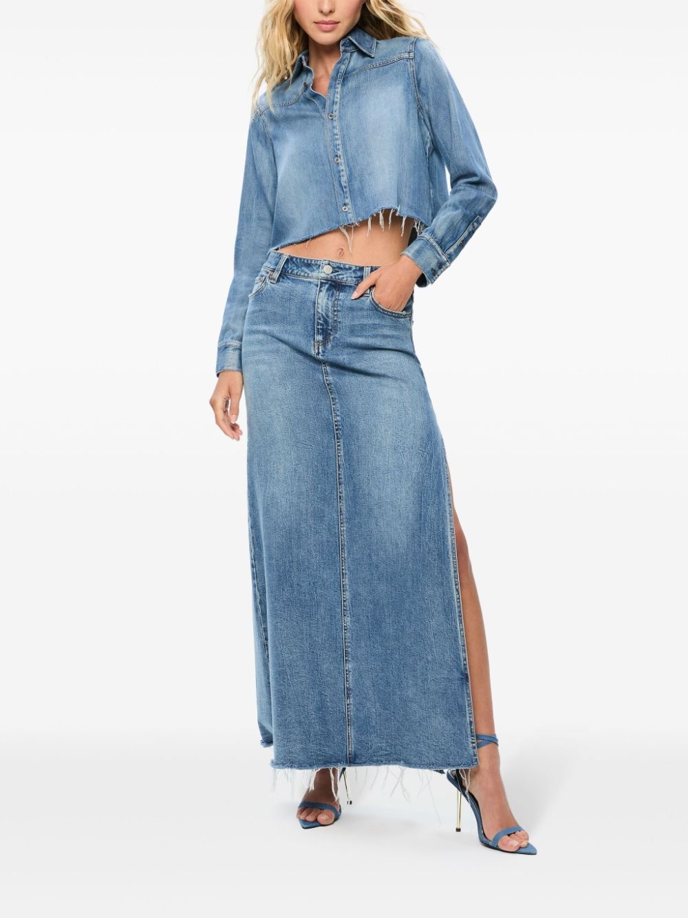Marissa denim midi skirt - 3