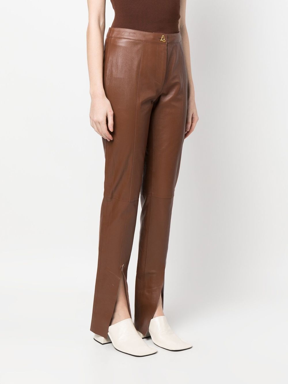 Elm lambskin trousers - 3