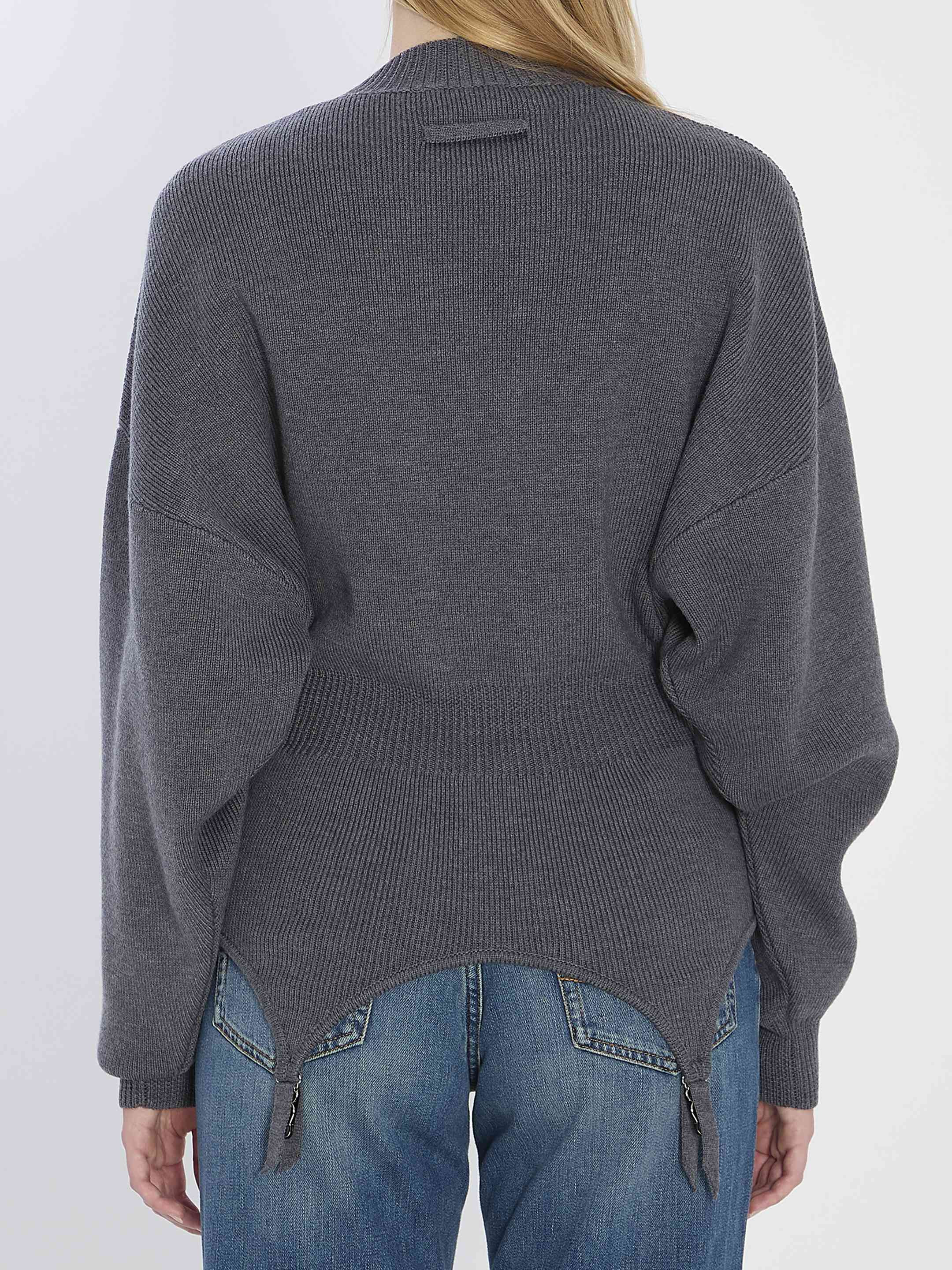 Jean Paul Gaultier Women Pullover With Lingerie Garter - 4