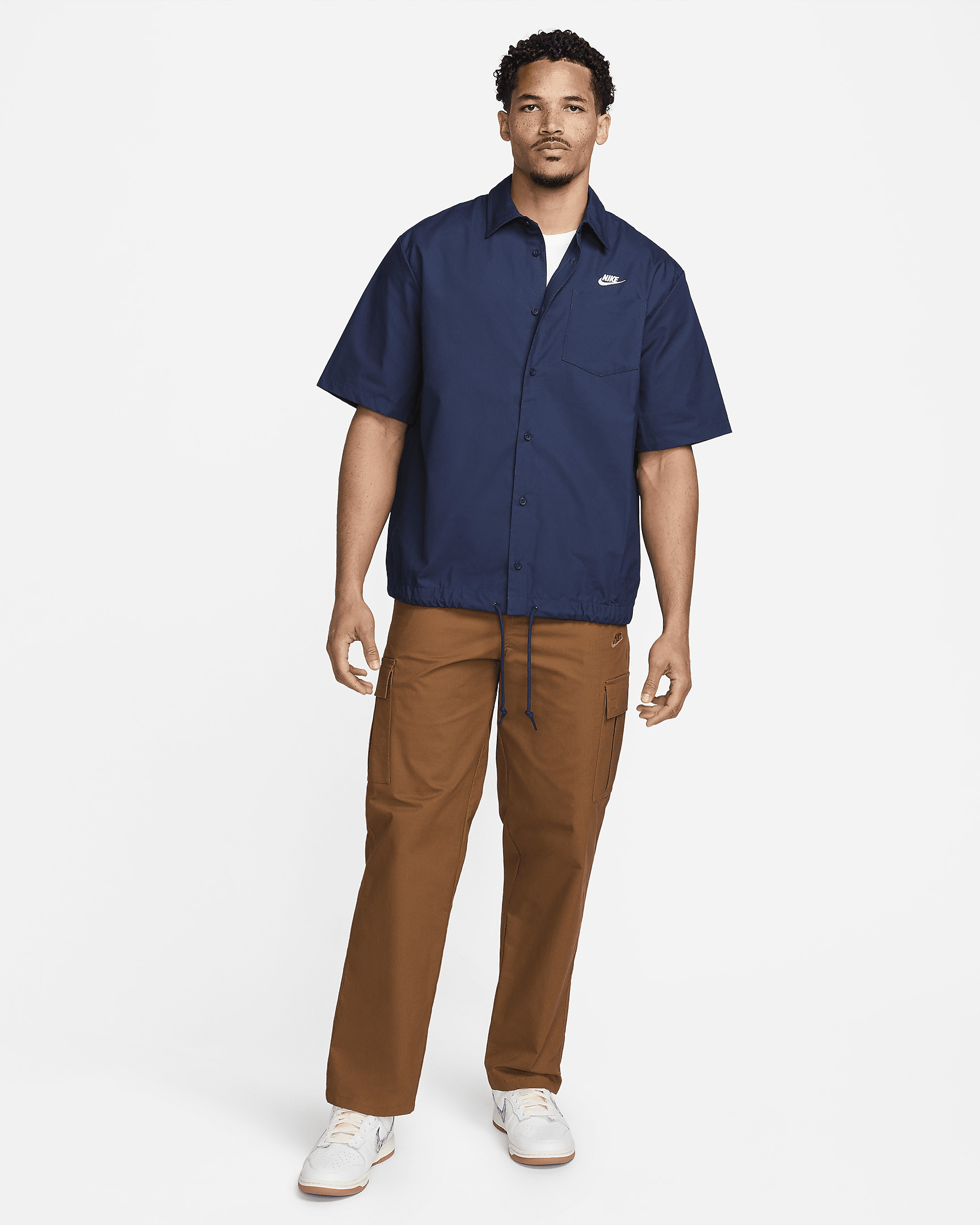 Nike Club Men's Short-Sleeve Oxford Button-Up Shirt - 6