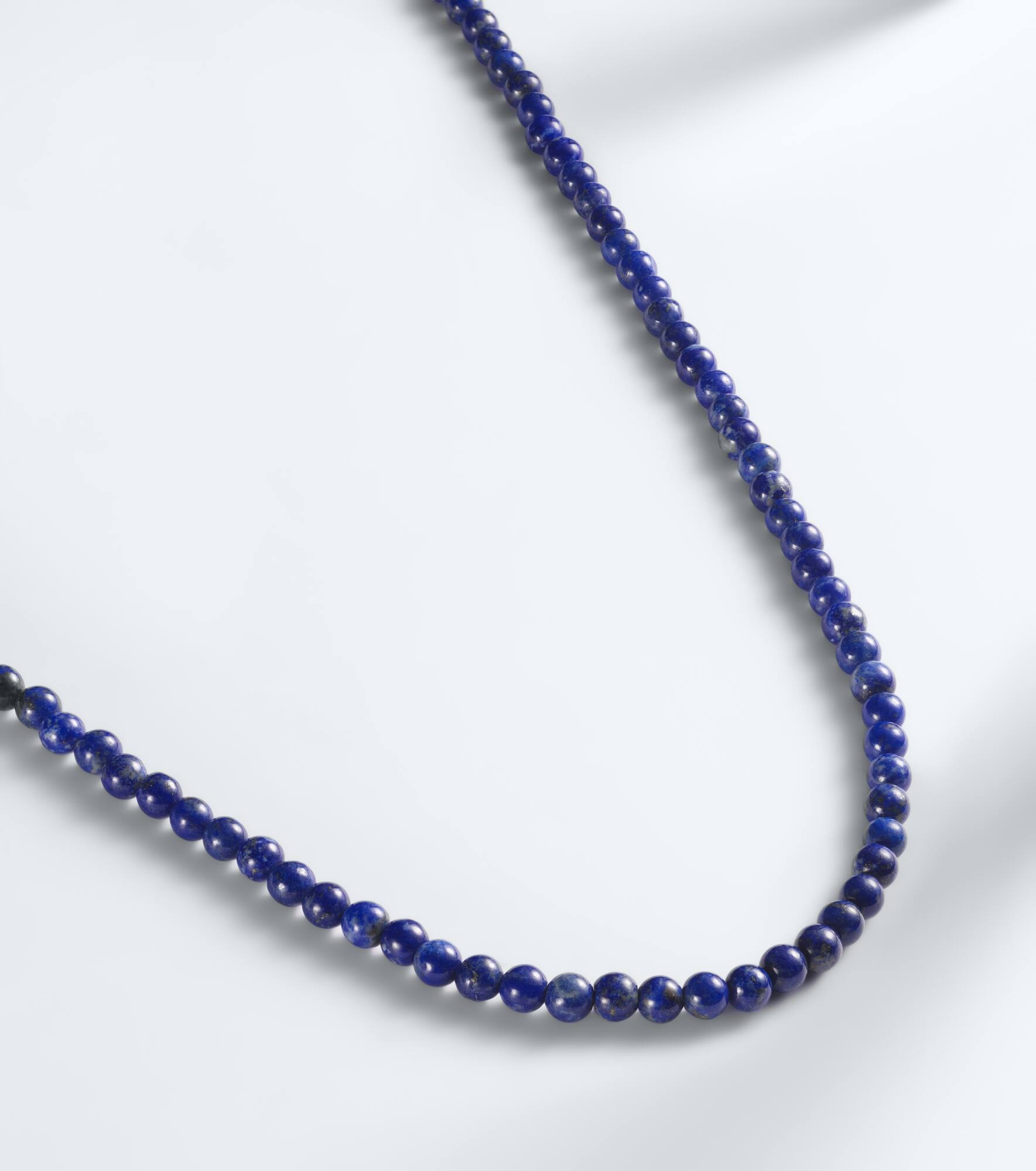 14kt gold necklace with lapis - 4