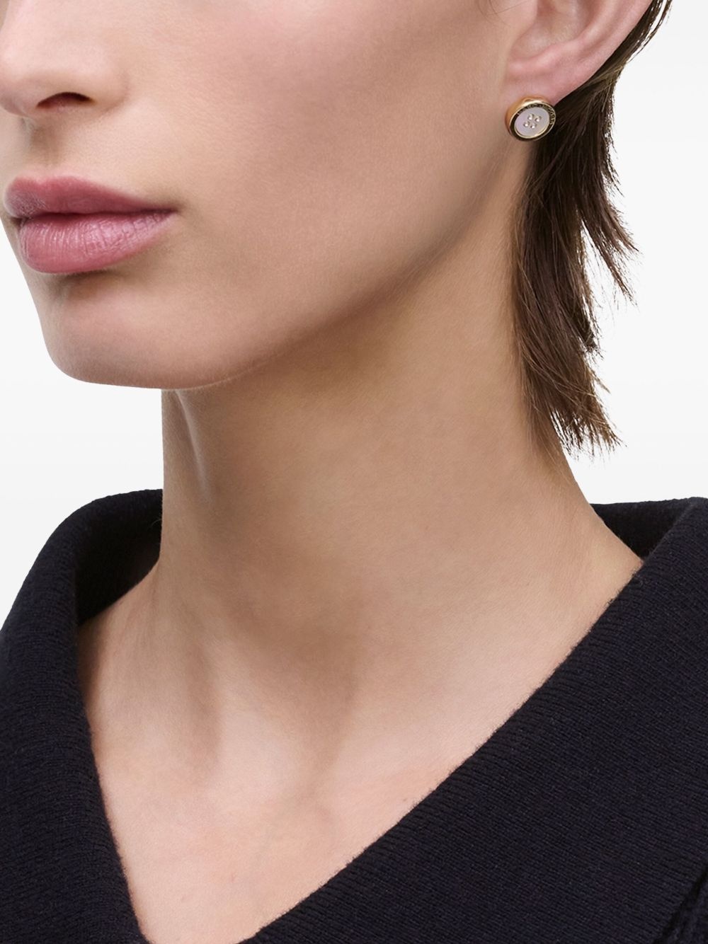 Button earrings - 2