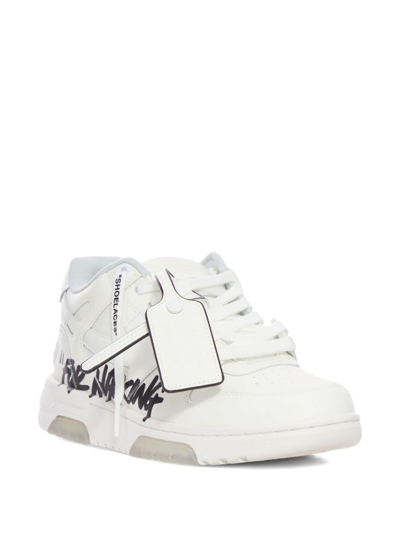 Off-White Out of Office graffiti-print low-top sneakers outlook