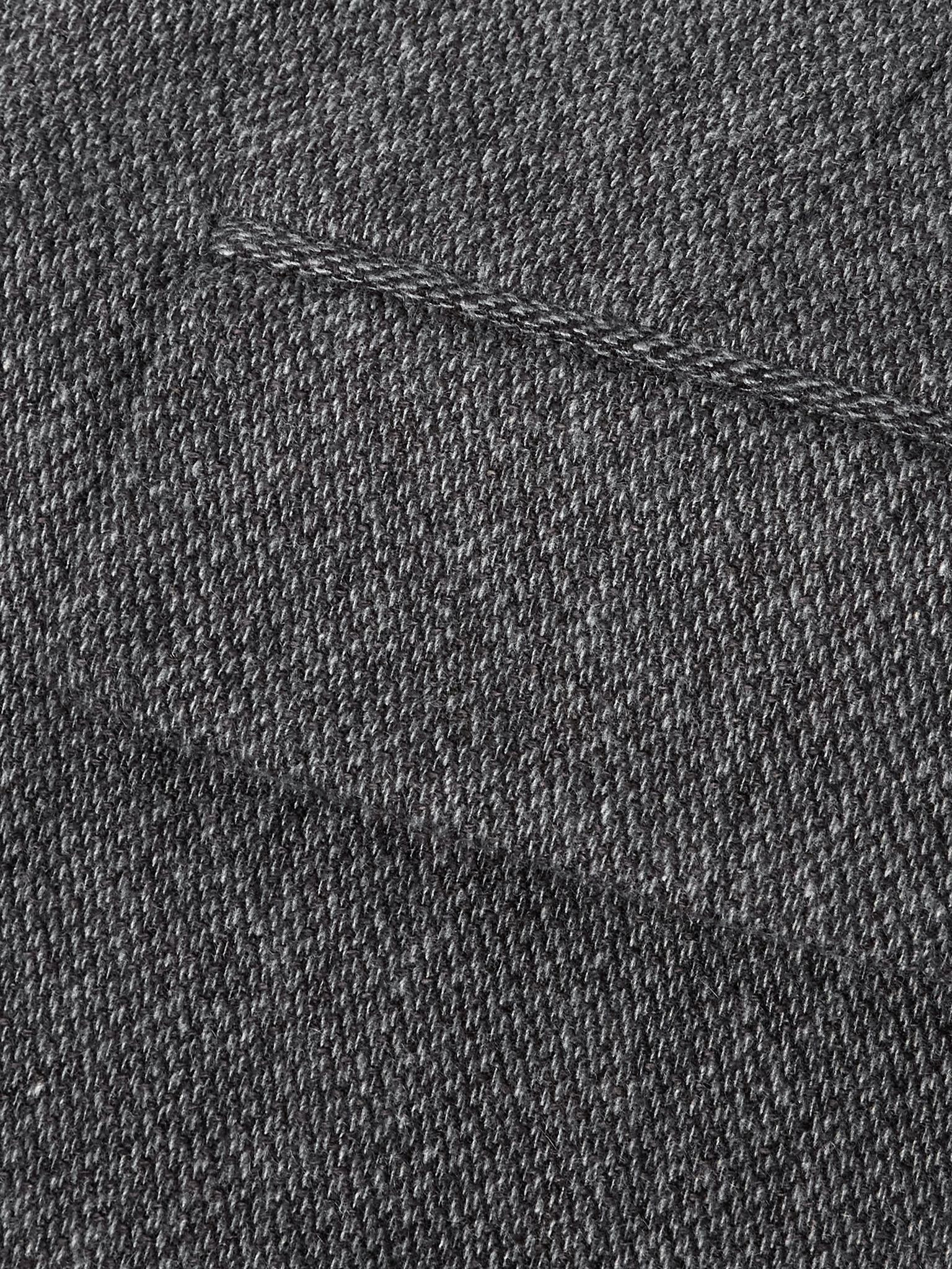 John Cashmere and Linen-Blend Coat Gray - 6