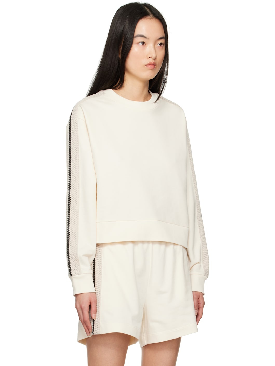 Off-White Striped Trim Sweatshirt - 2