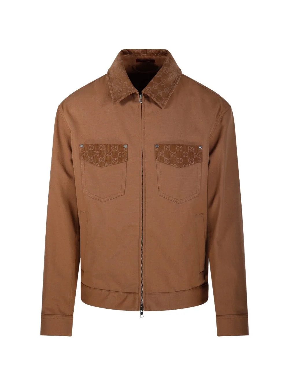 monogram-pocket jacket - 1
