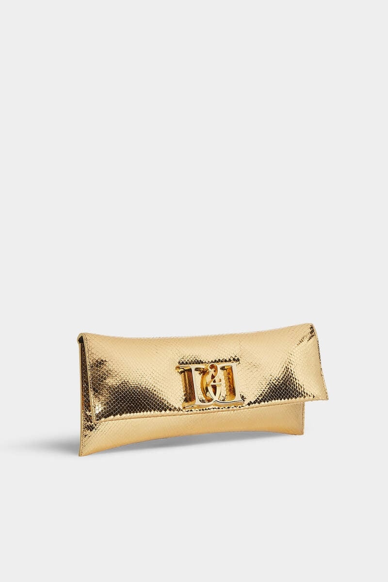 DOUBLE D LEATHER CLUTCH - 3