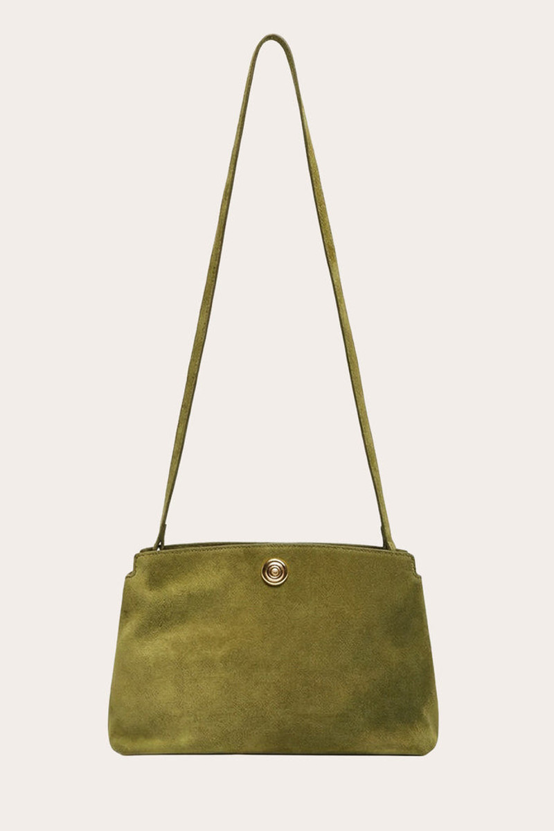 PUSHLOCK POUCH ARMY SUEDE 4