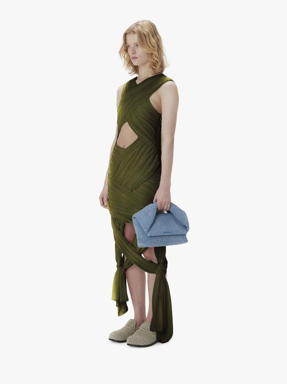 SLEEVELESS WRAP DRESS - 4