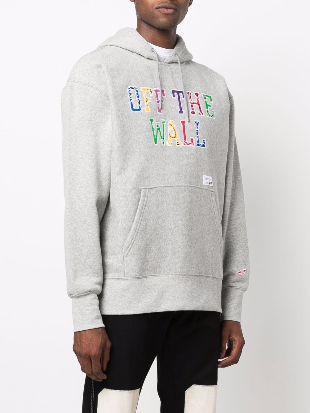 embroidered Off-The-Wall hoodie - 3