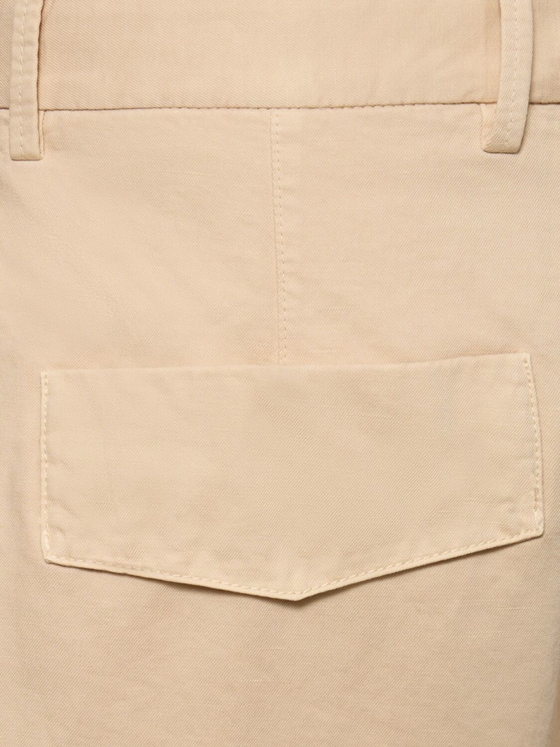 Summer cotton & linen chino shorts - 4