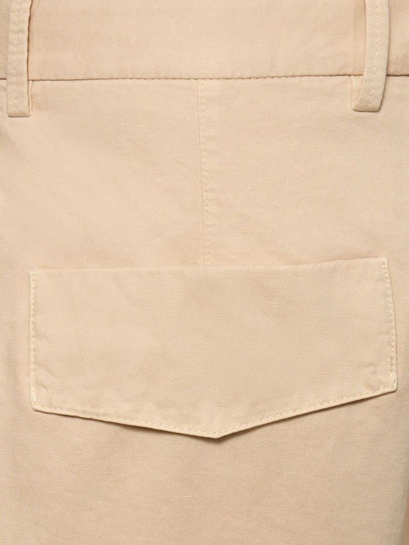 Summer cotton & linen chino shorts 4