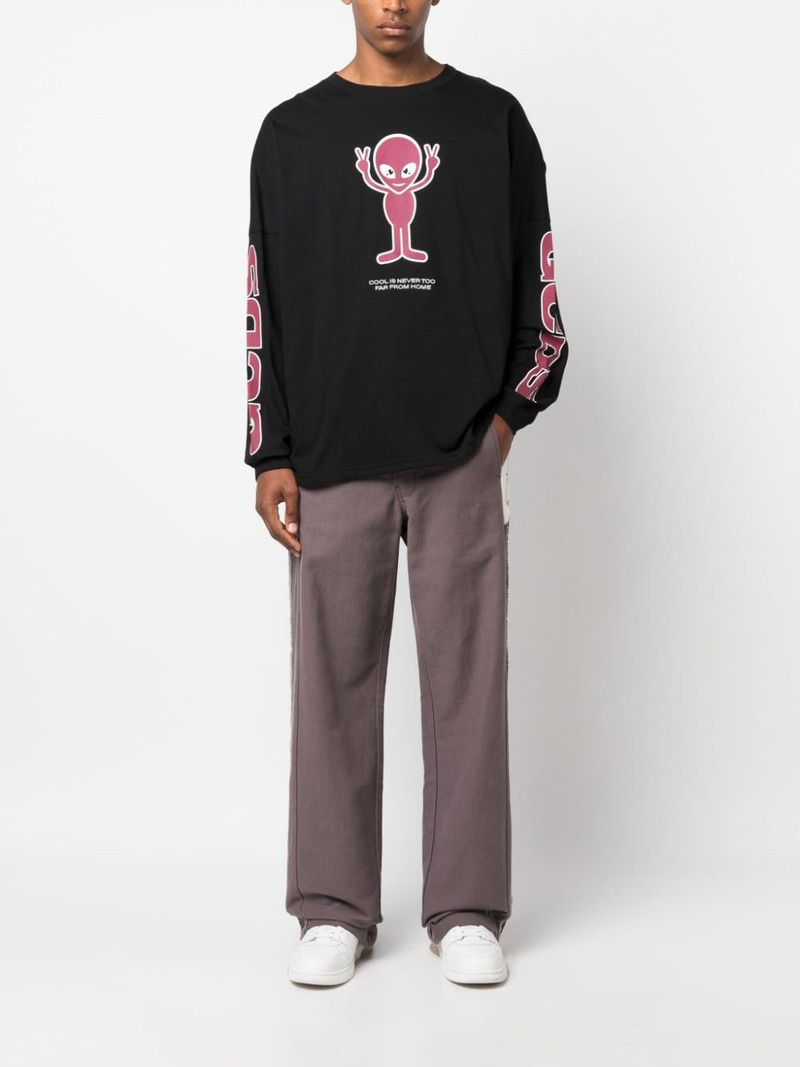GCDS logo-print cotton T-shirt outlook
