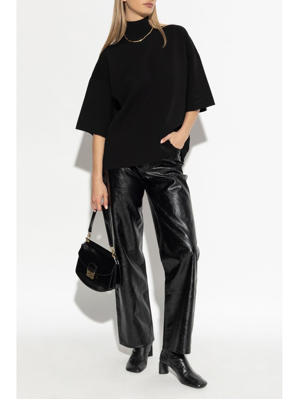 high-neck T-shirt - 2