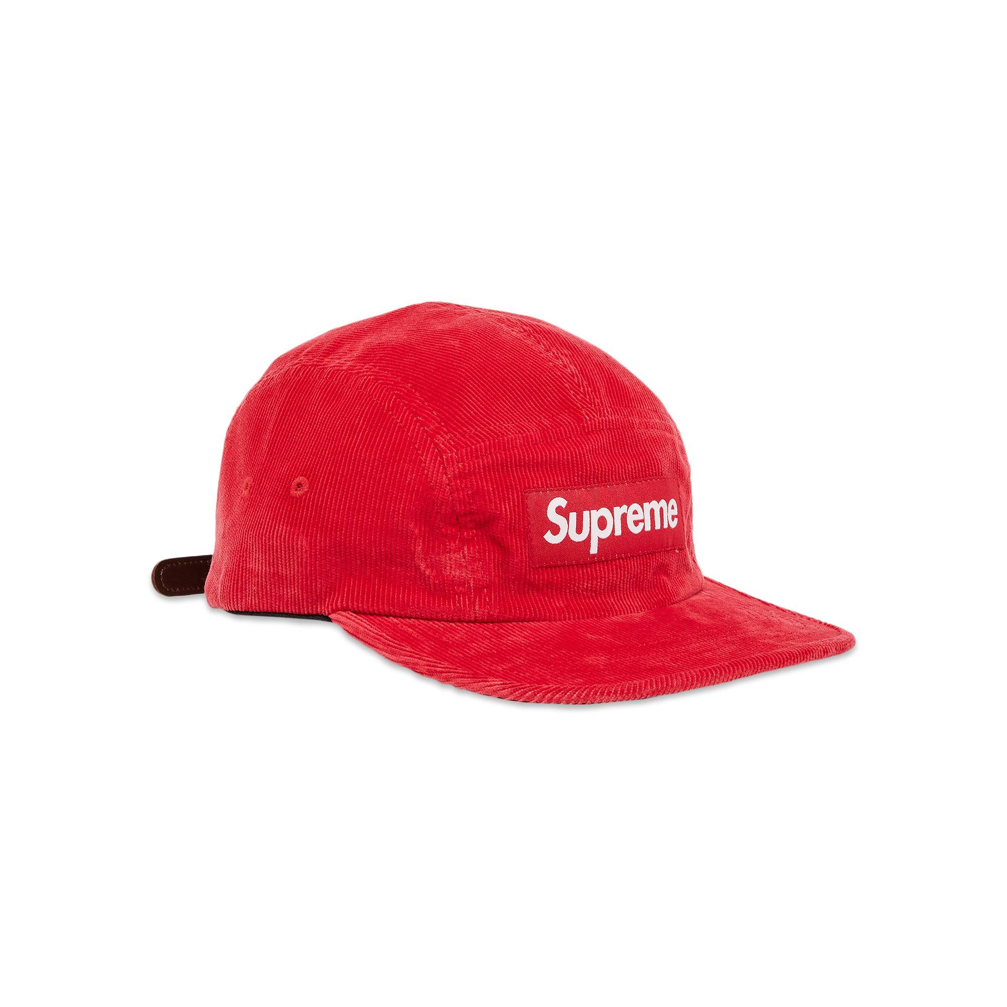 Supreme Corduroy Camp Cap 'Red' - 2