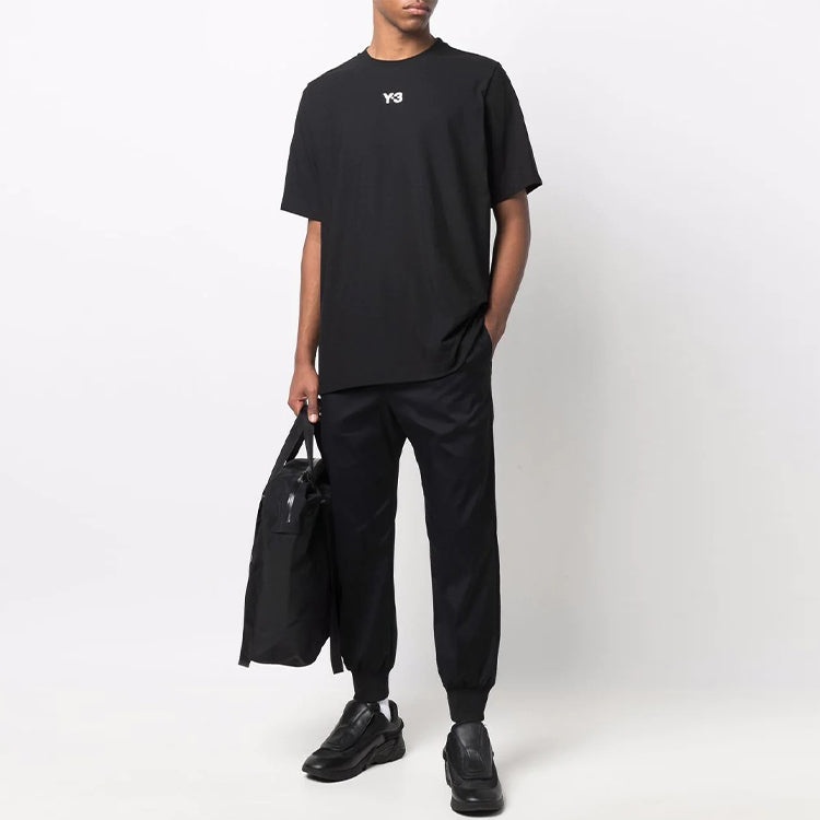 adidas Y-3 CH1 Short Sleeve Center Front Logo Tee 'Black' HG6091 - 2