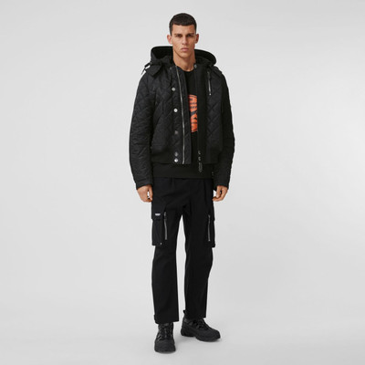 Burberry Detachable Hood Quilted Nylon and Cotton Jacket outlook