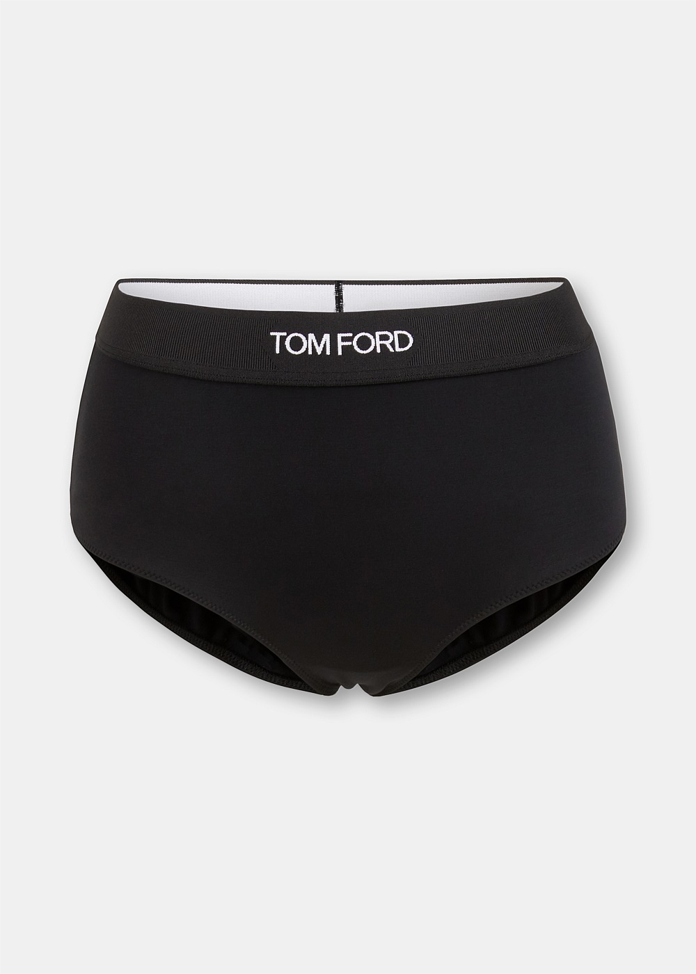 Black Modal Signature Logo Briefs - 1