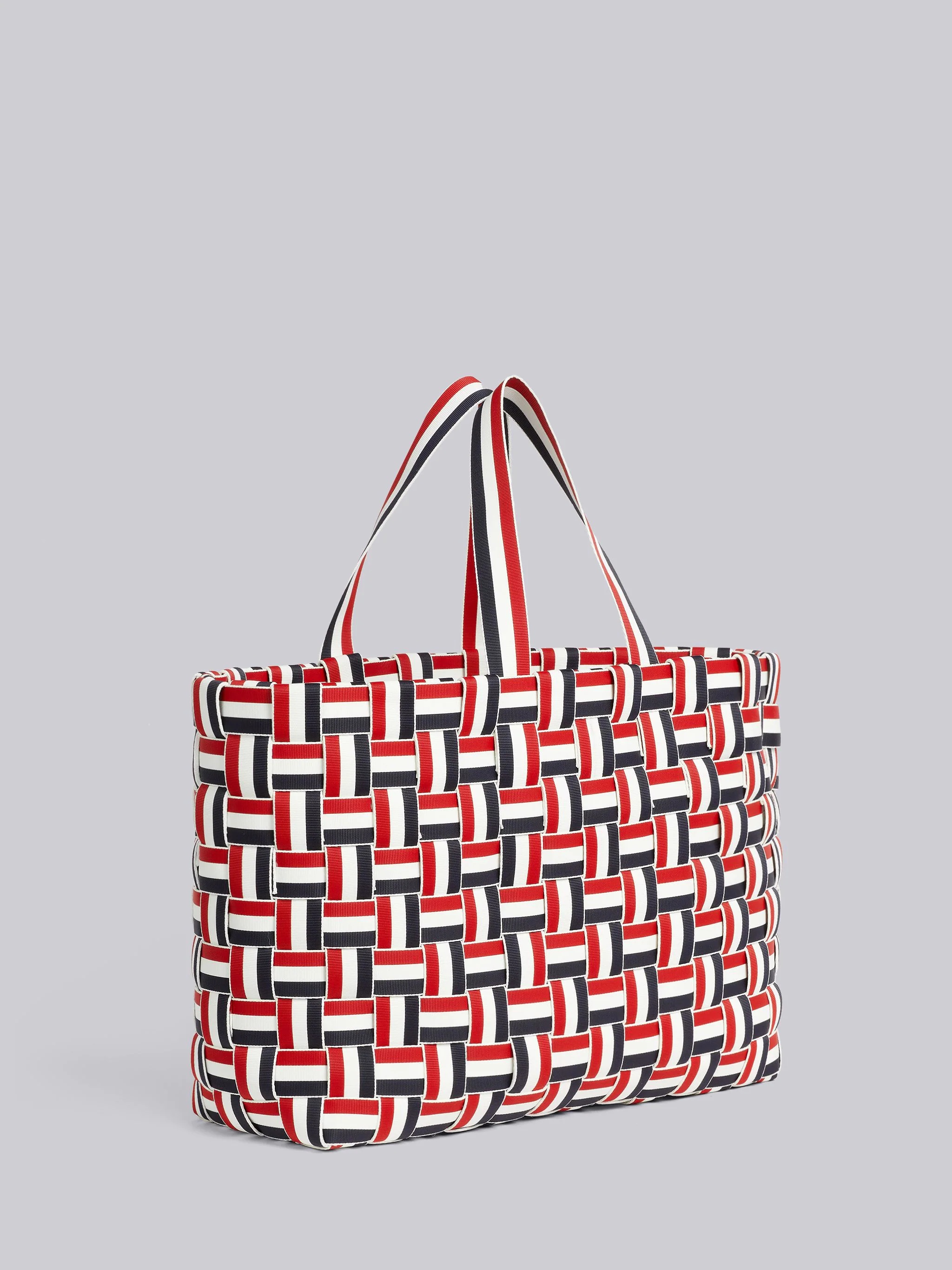 Multicolor Braided Webbing Twill Edge Tote - 2