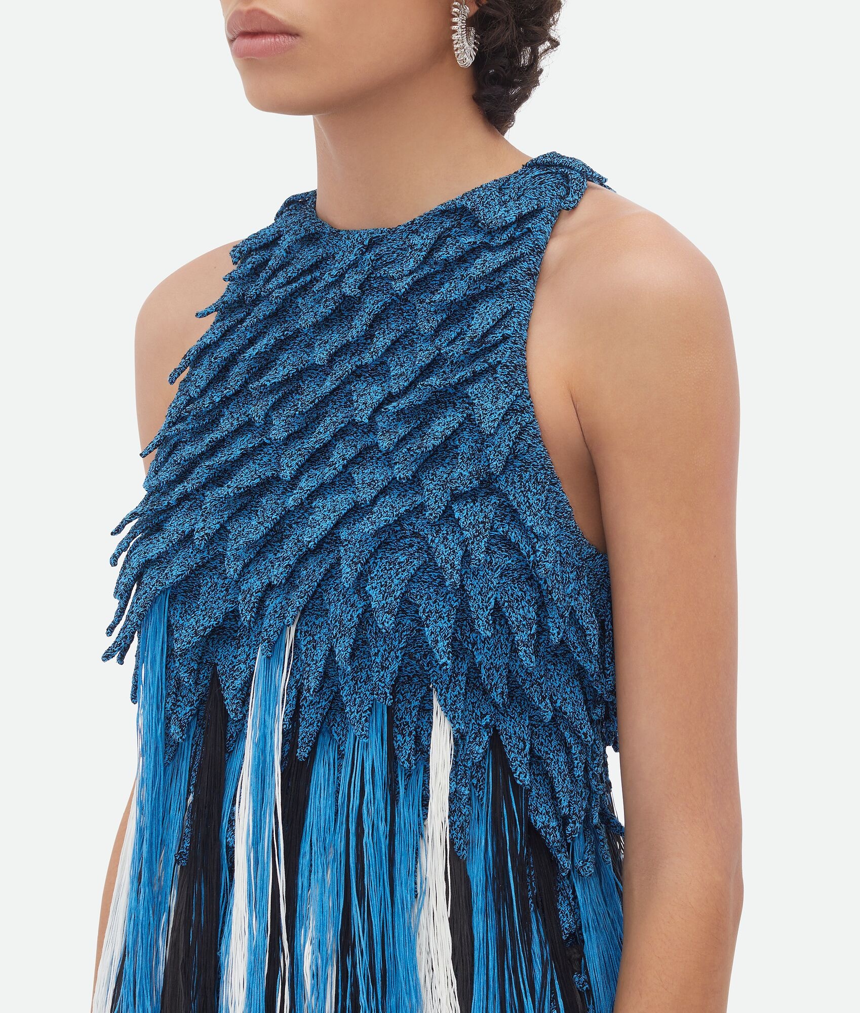 Viscose Fish Scale Top With Fringes - 4