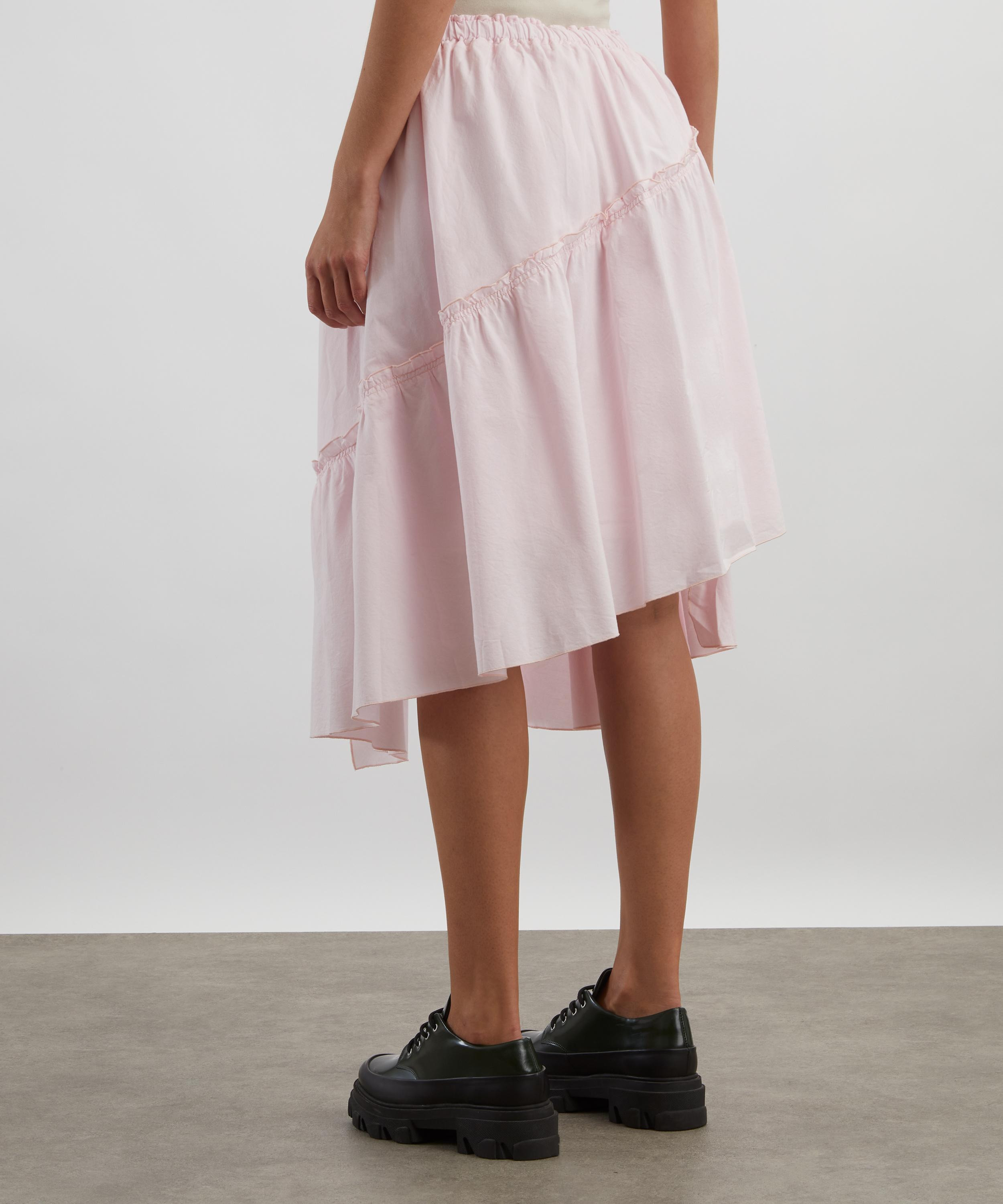 Pink Draped Skirt - 4