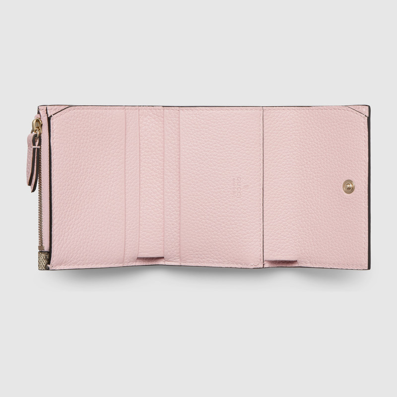 GUCCI Bi-color GG Marmont mini wallet outlook