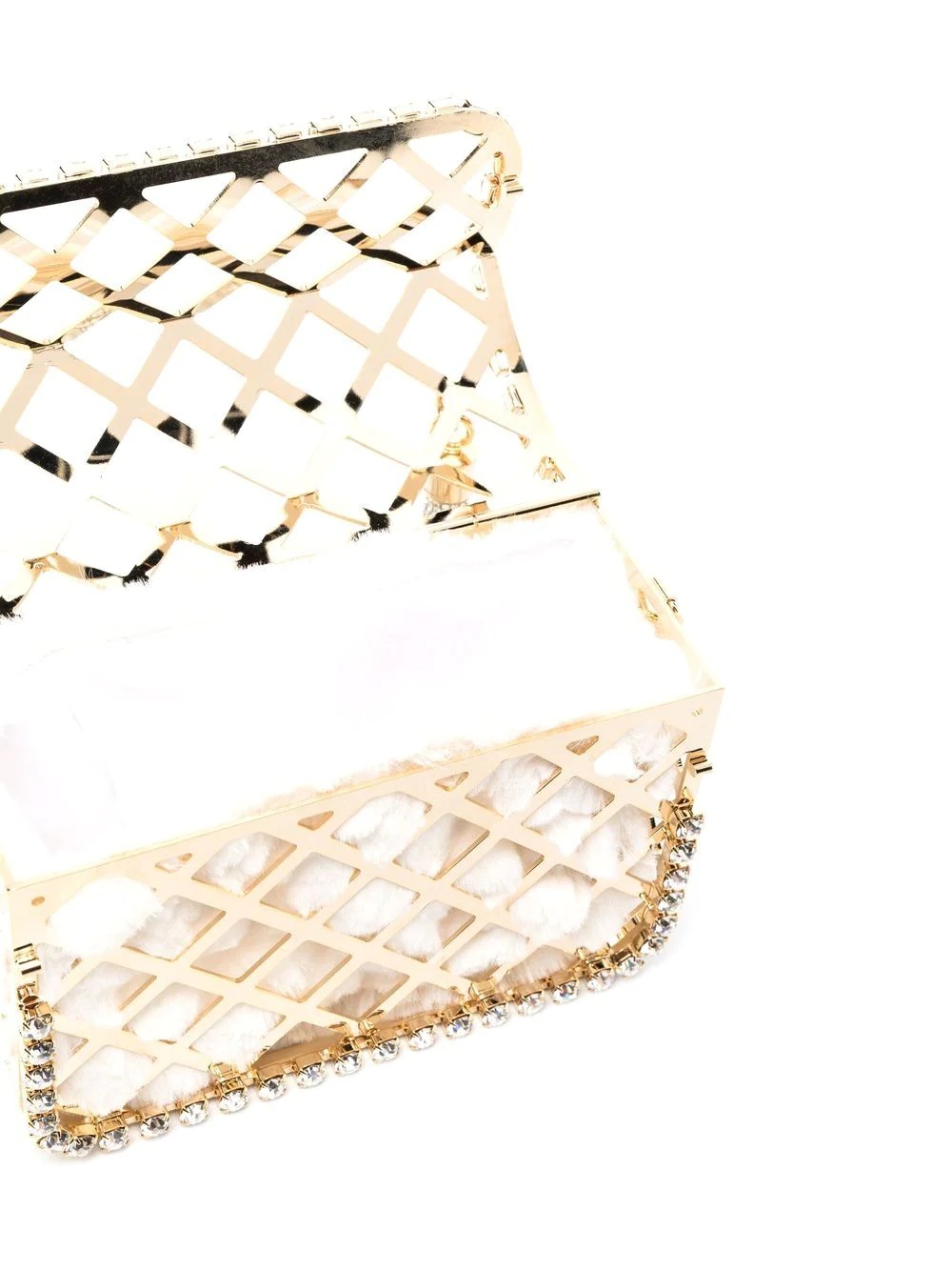 crystal-embellished-beaded clutch - 5