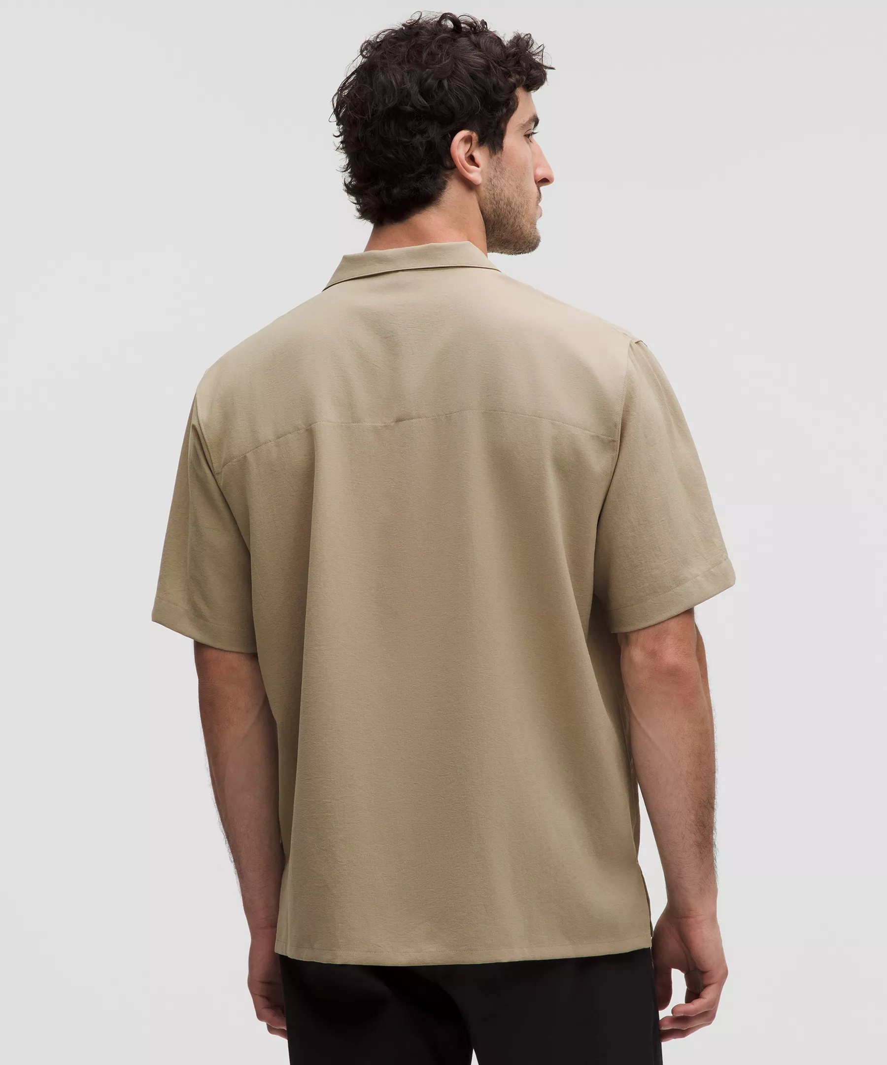 Lightweight Camp Collar Button-Up Shirt *Pocket - 3