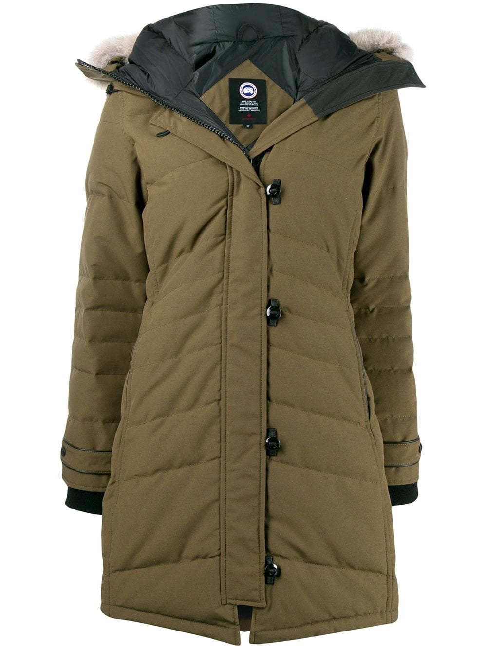 padded parka coat - 1